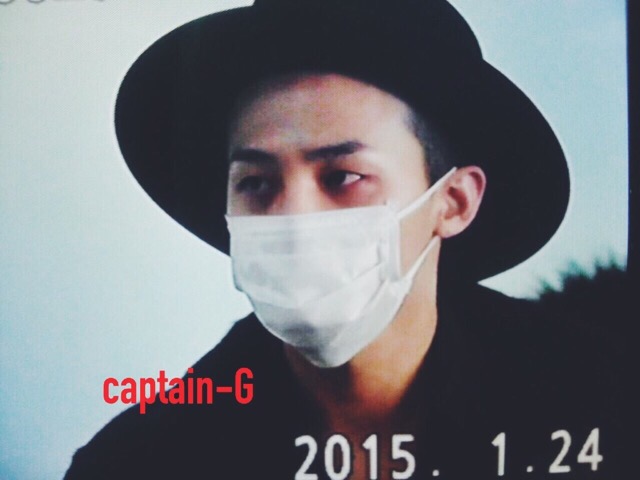 G-Dragon - Incheon Airport - 24jan2015 - Captain G - 02.jpg