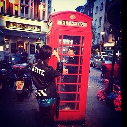 GD in London - instagram Updates by GD and soonhoc 20140525