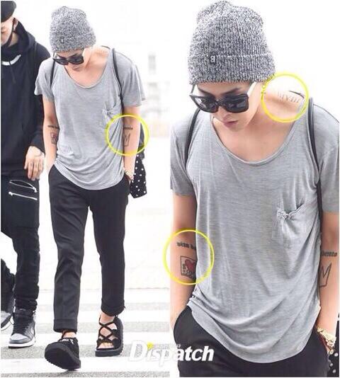 G-Dragon Incheon airport 20140524 heading to London. Press pics....