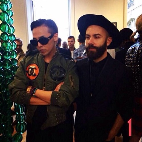 GD in Paris at Pharrells GIRL exhibition and show....