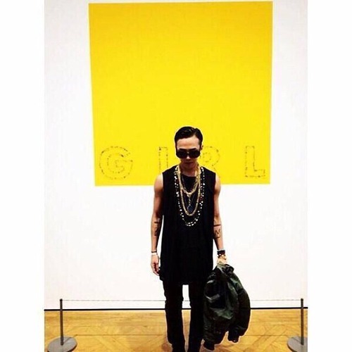 GD in Paris at Pharrells GIRL exhibition and show....