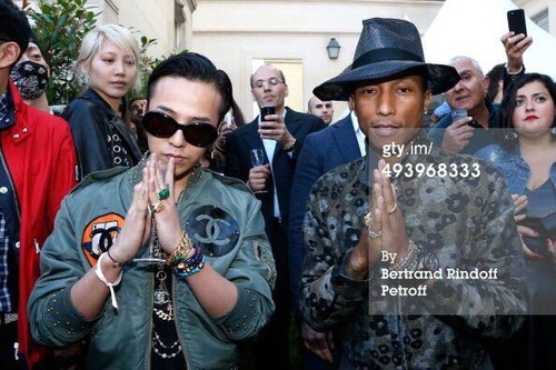 Press photos: GD at Pharrell GIRL exhibition in Paris...